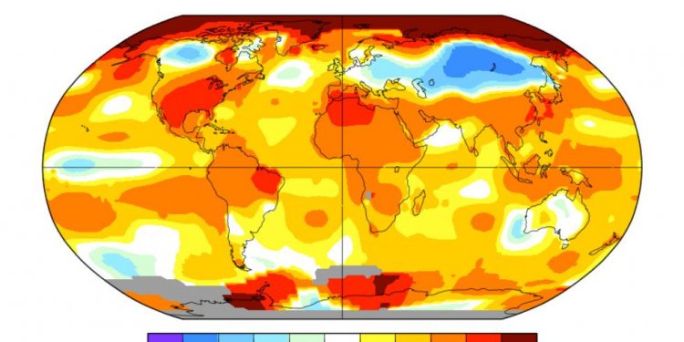 Above-average temperatures