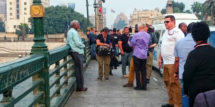 Morgan Freeman on Kasr El-Nile