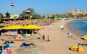 an over-all view for a coastline in Sharm el-Sheikh, Egypt